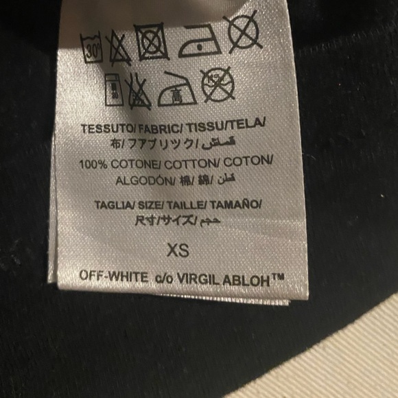 Off White Virgil Abloh 2013 Spray Diagonals T Shirt Sz XS - Picture 5 of 5